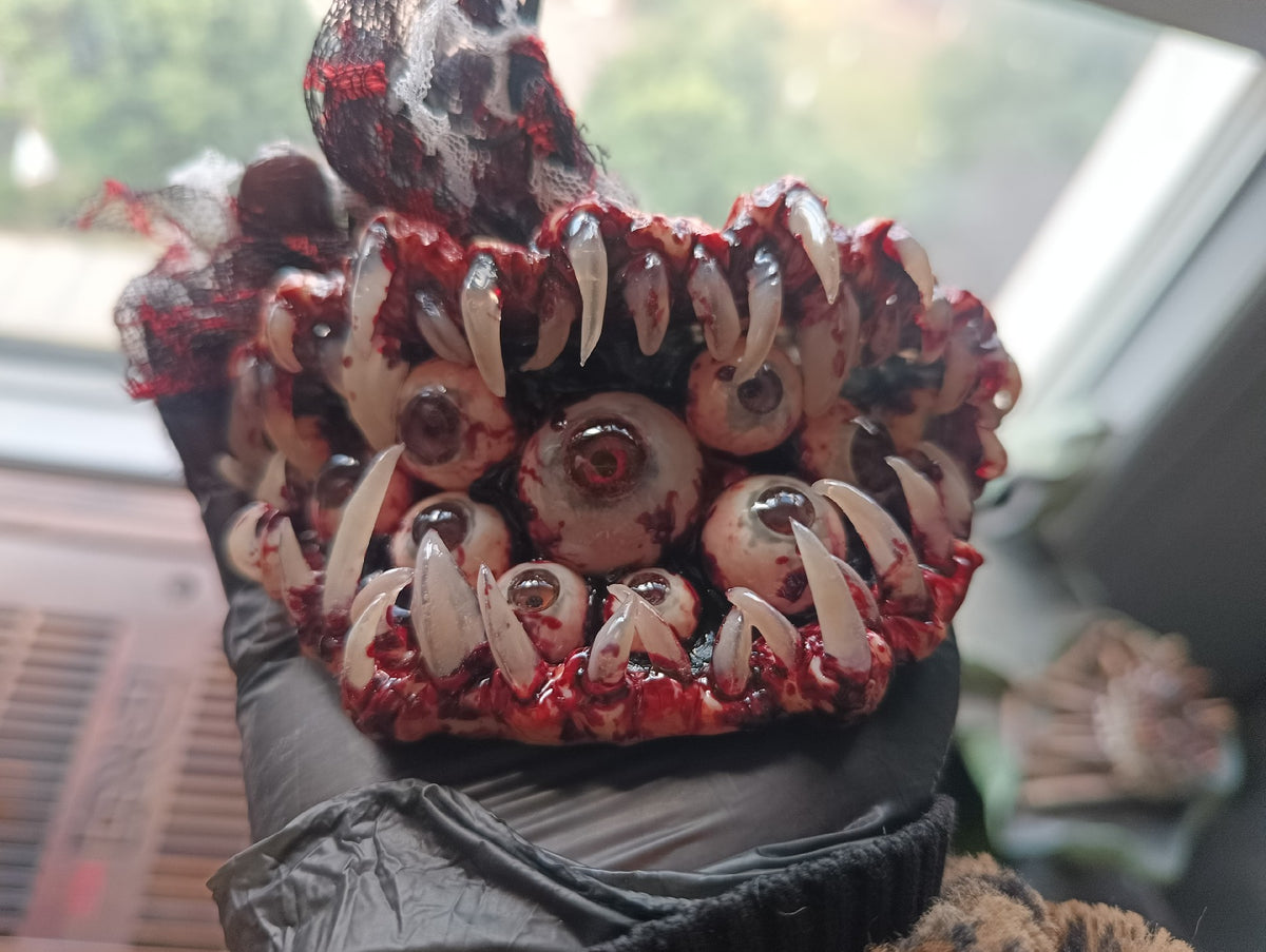 Cthulhu Eye Pendant Necklace Bloody Teeth