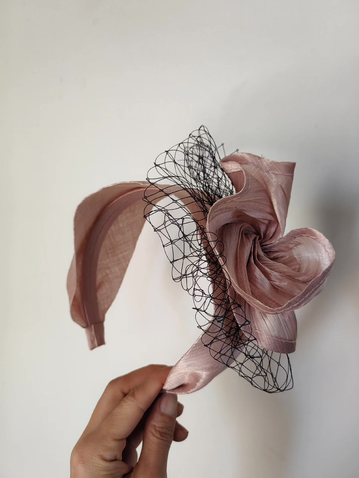 Silk Linen Floral Wide Headband
