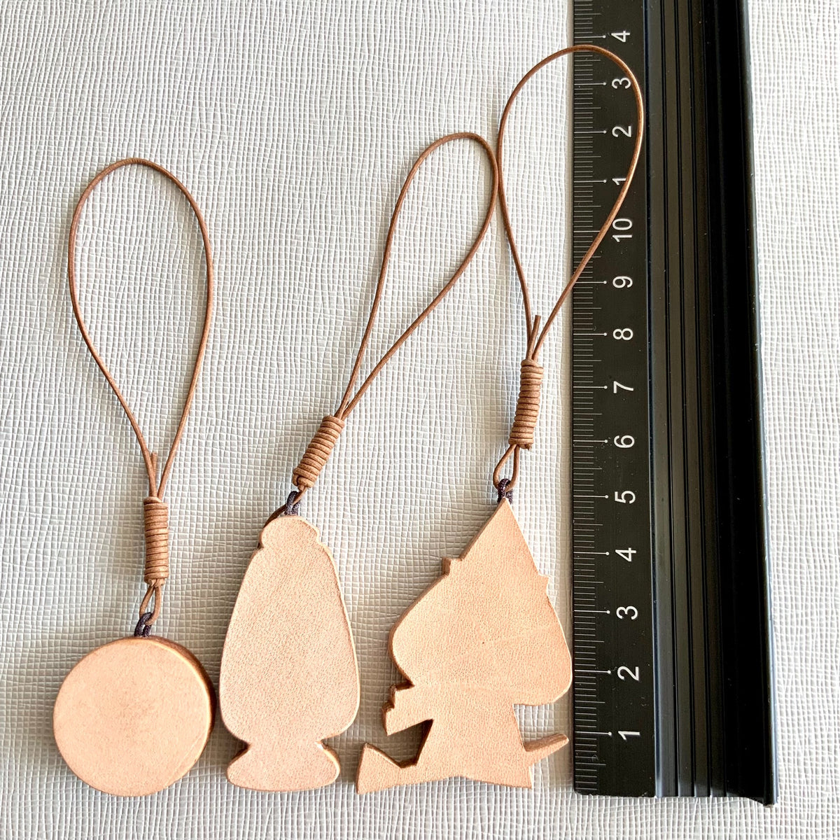 Hand Carved Leather Charms Italian Cowhide