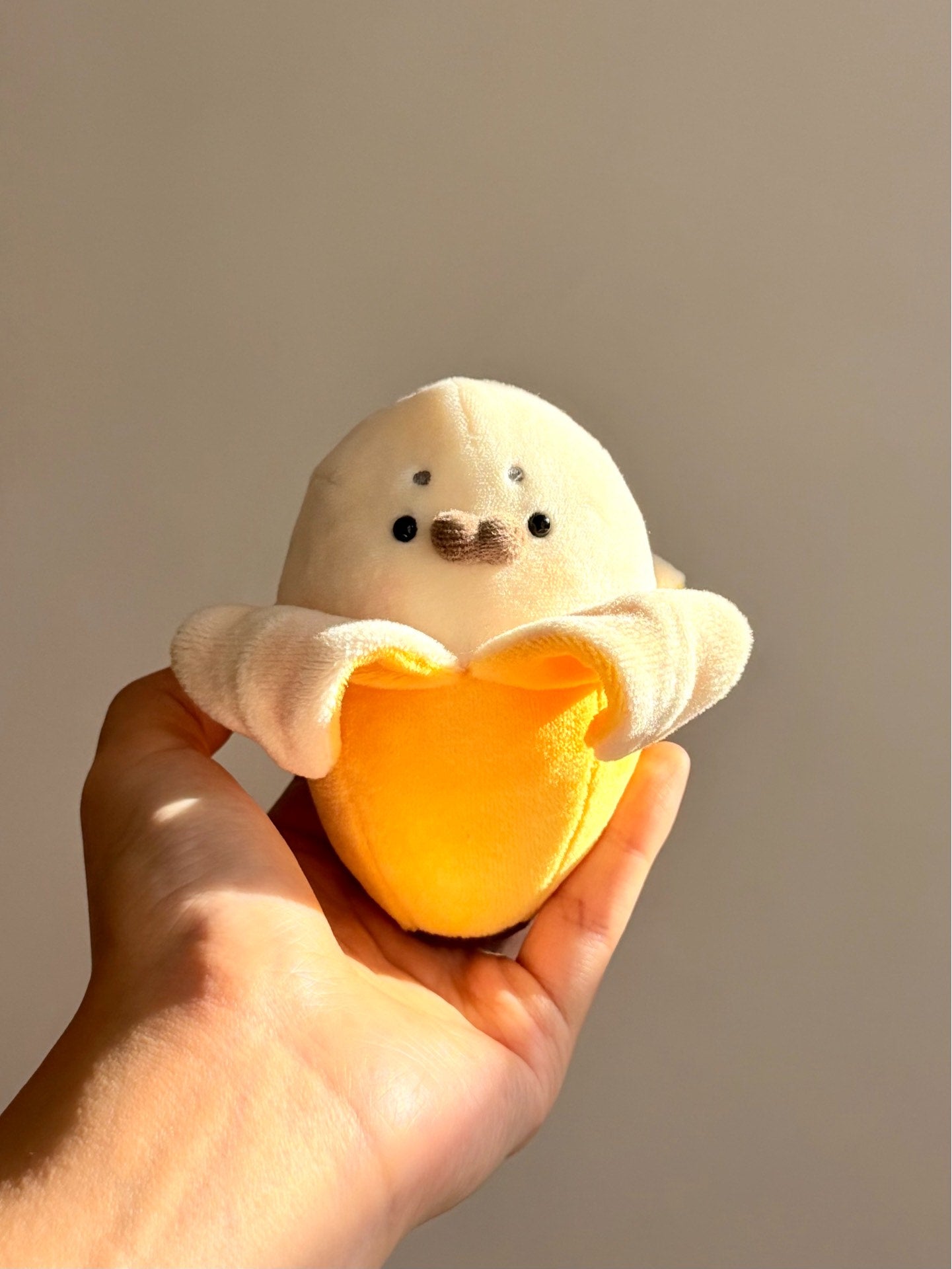 Banana Seal Plush Toy Keychain