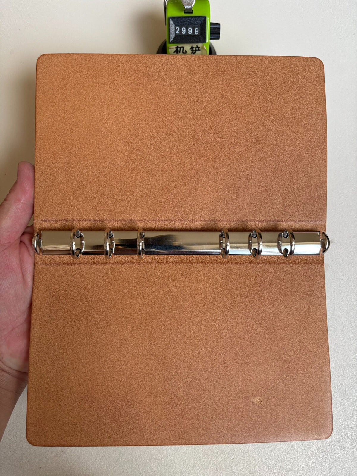Handgefertigter A6-Leder-Einband Pueblo 6-Ring
