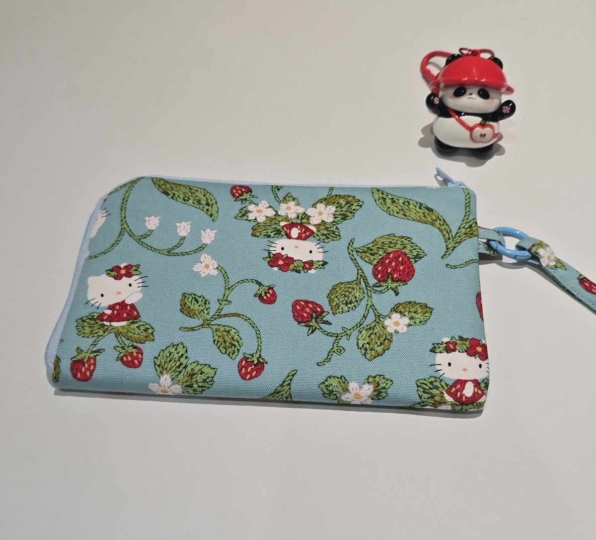 Hello Kitty Strawberry Print Fabric Pouch
