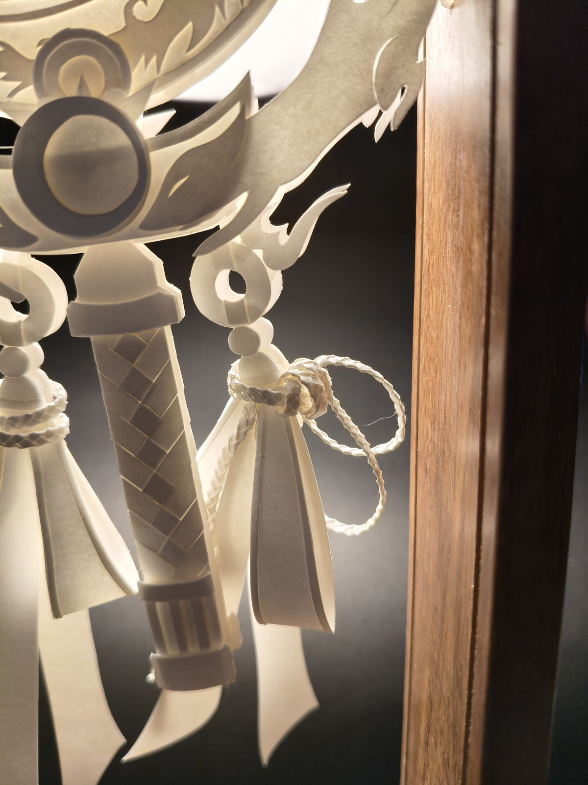 White Paper Art Sculpture Display Piece