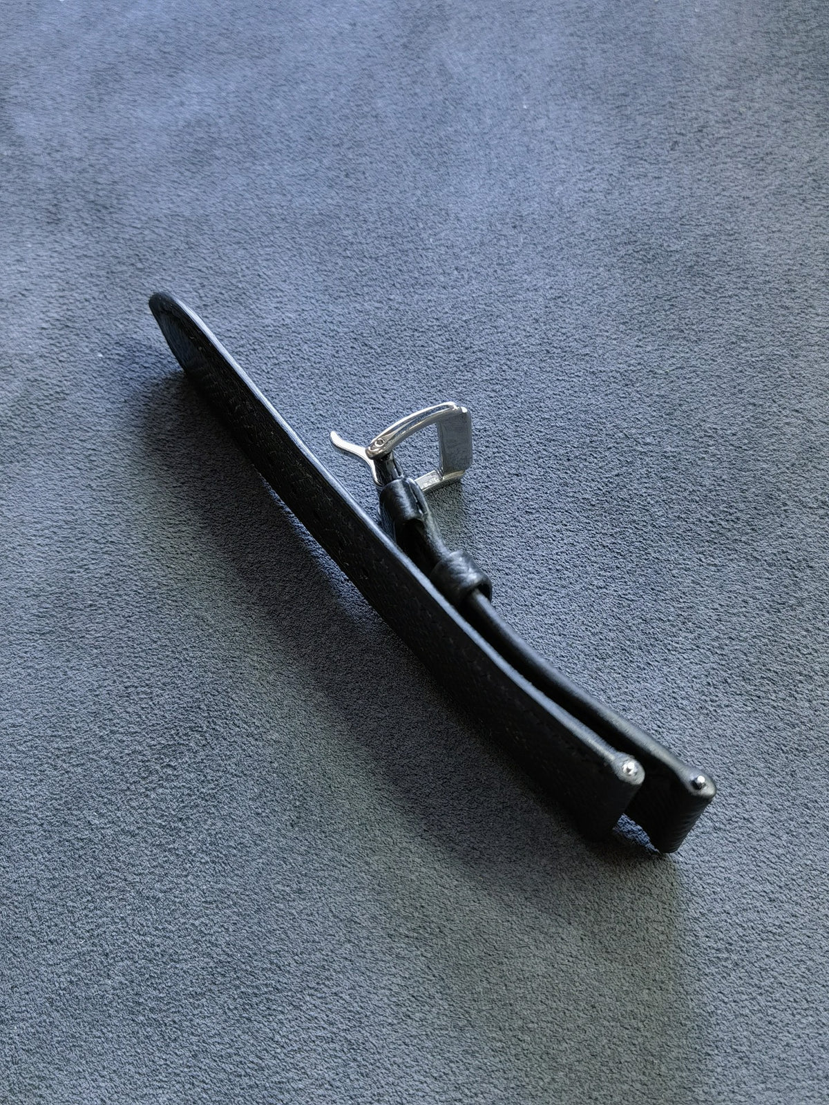 Black Leather Watch Strap 22mm to 18mm