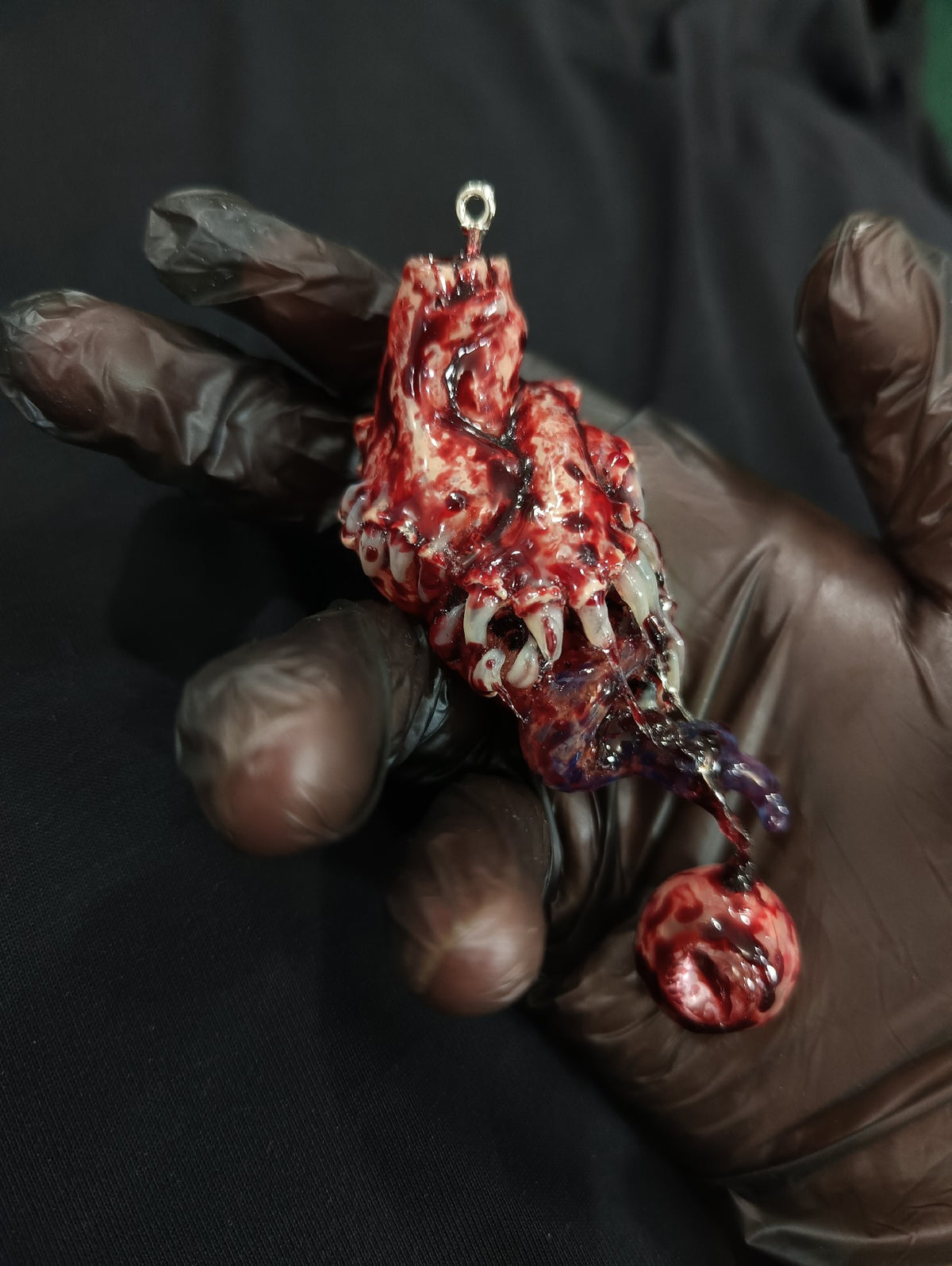 Cthulhu Heart Eye Pendant Resin
