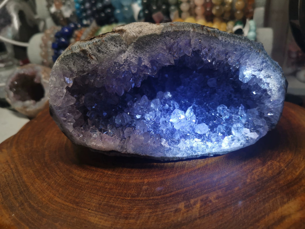 Extra Large Amethyst Geode Money Bag