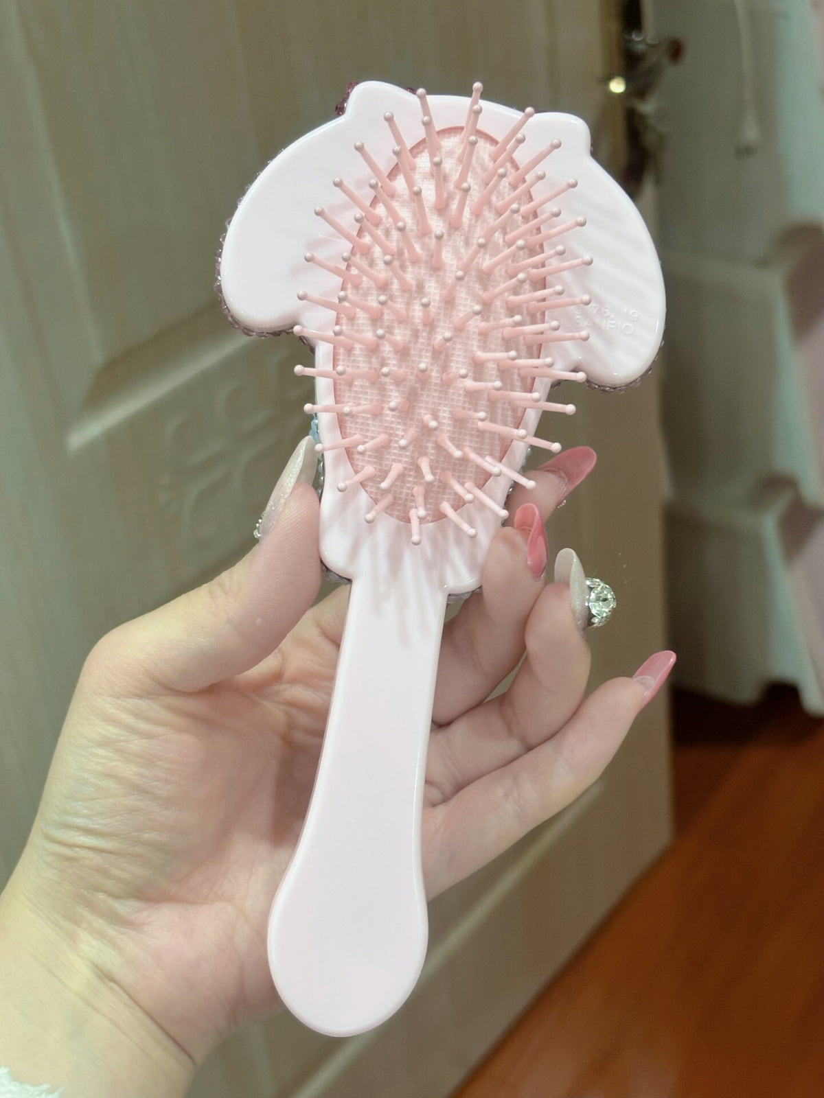 Rhinestone My Melody Air Cushion Hairbrush