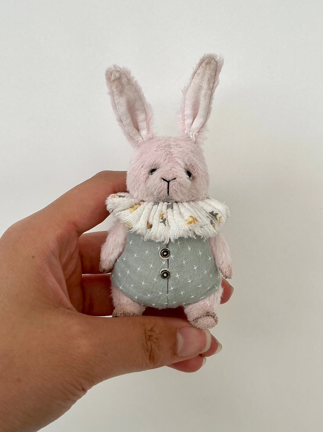 Handgemaakte Viscose Pluche Konijnenpop Figuur