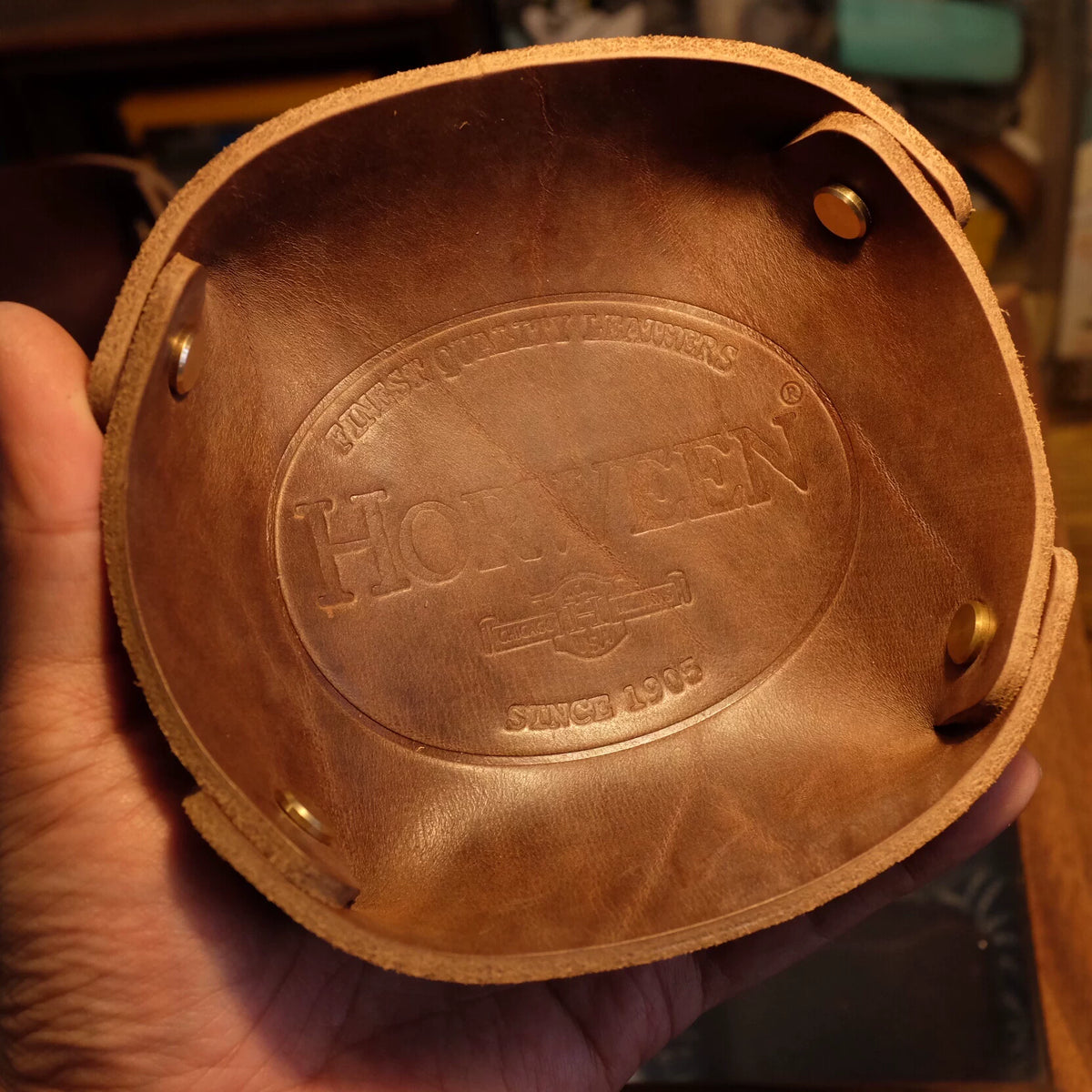 Horween Chromexcel valet-bricka i läder