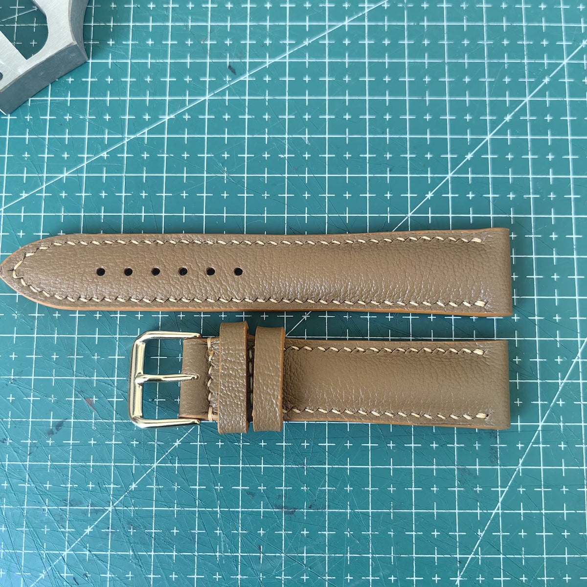 Hand Stitched Sheepskin Watch Strap 20mm