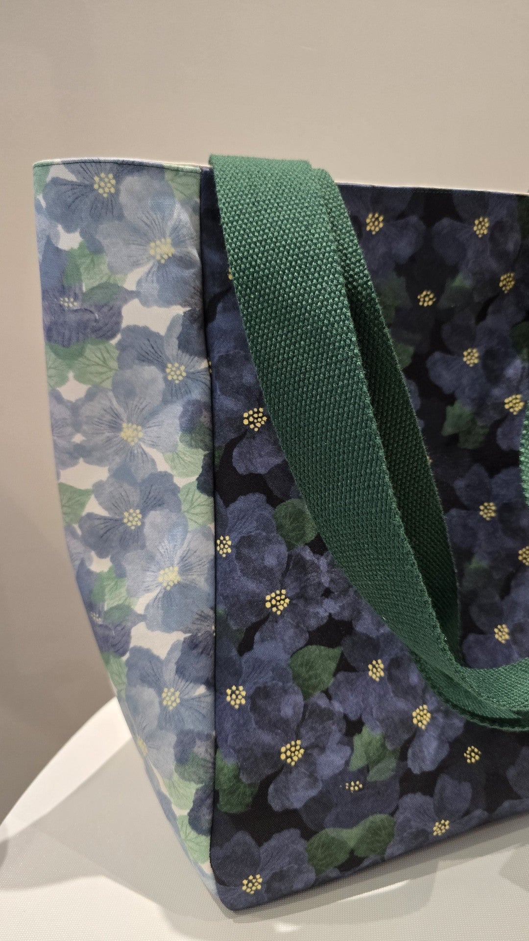 Ink Wash Floral Tote Bag Shoulder Bag