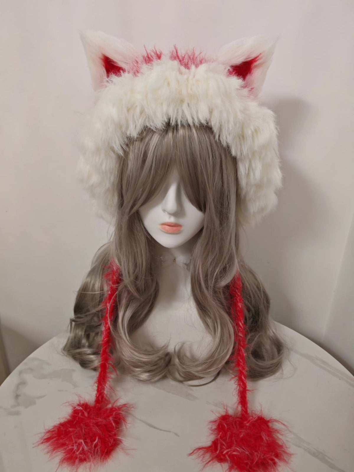 Red Fox Faux Fur Winter Hat
