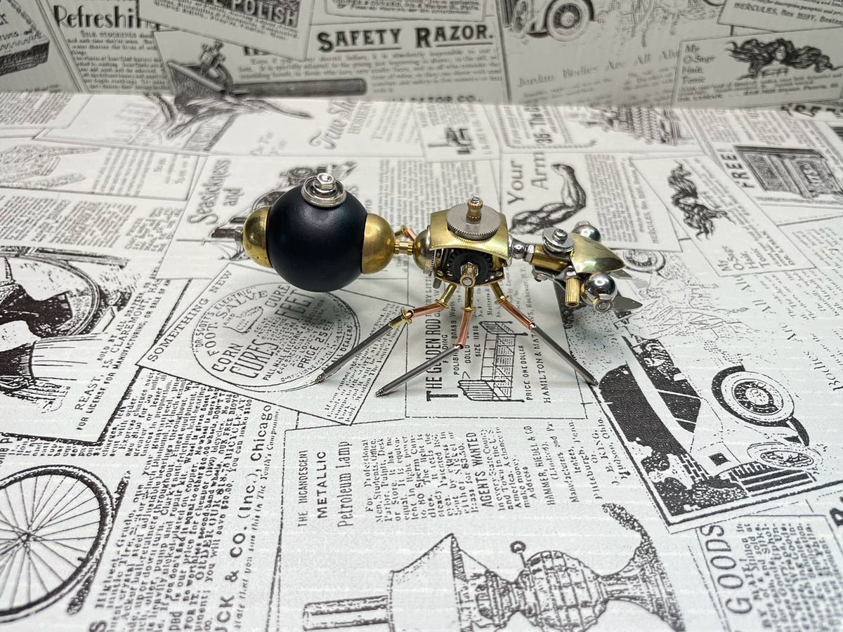 Steampunk Brass Mechanical Ant Figurine