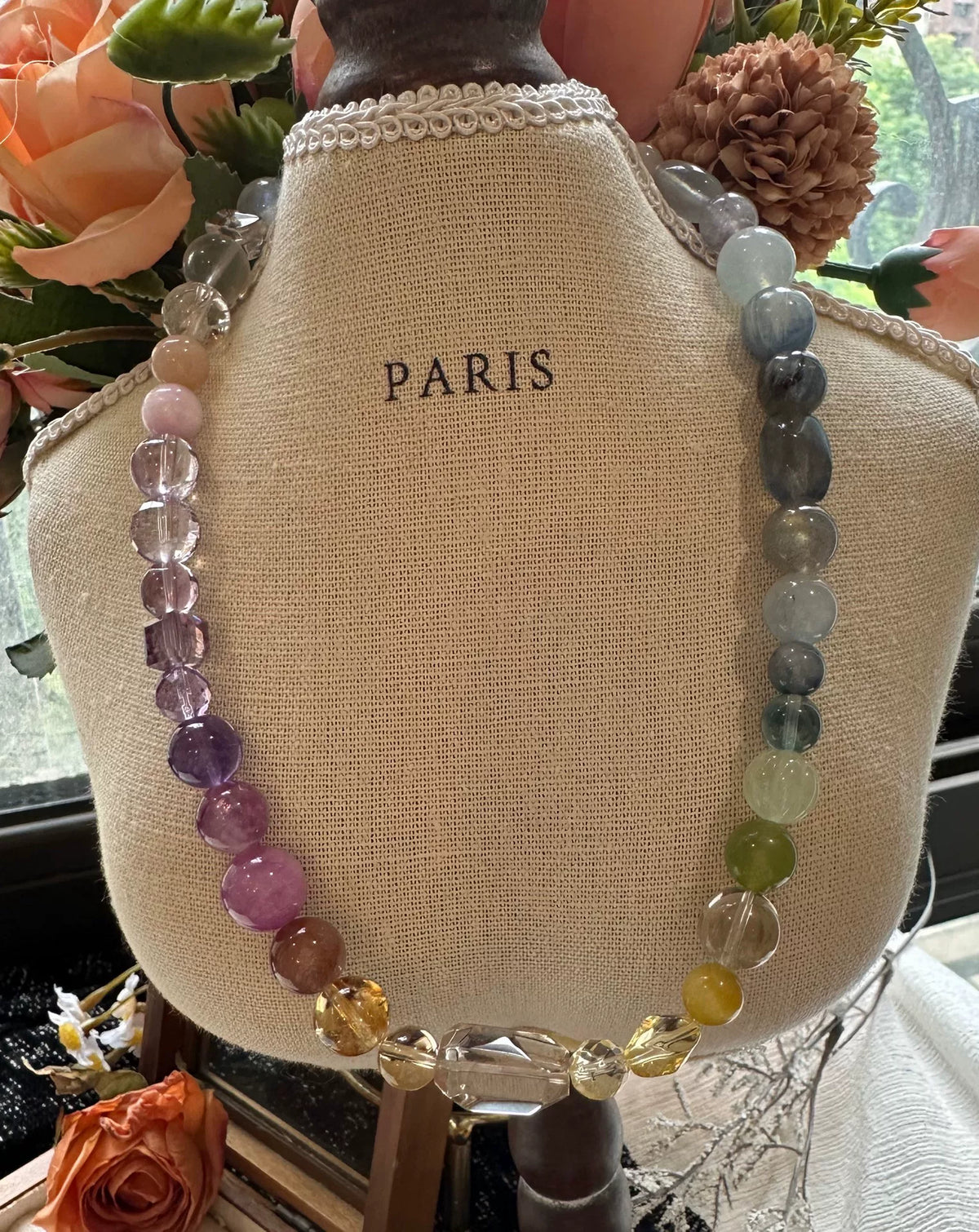 Natural Multi Gemstone Bead Bracelet