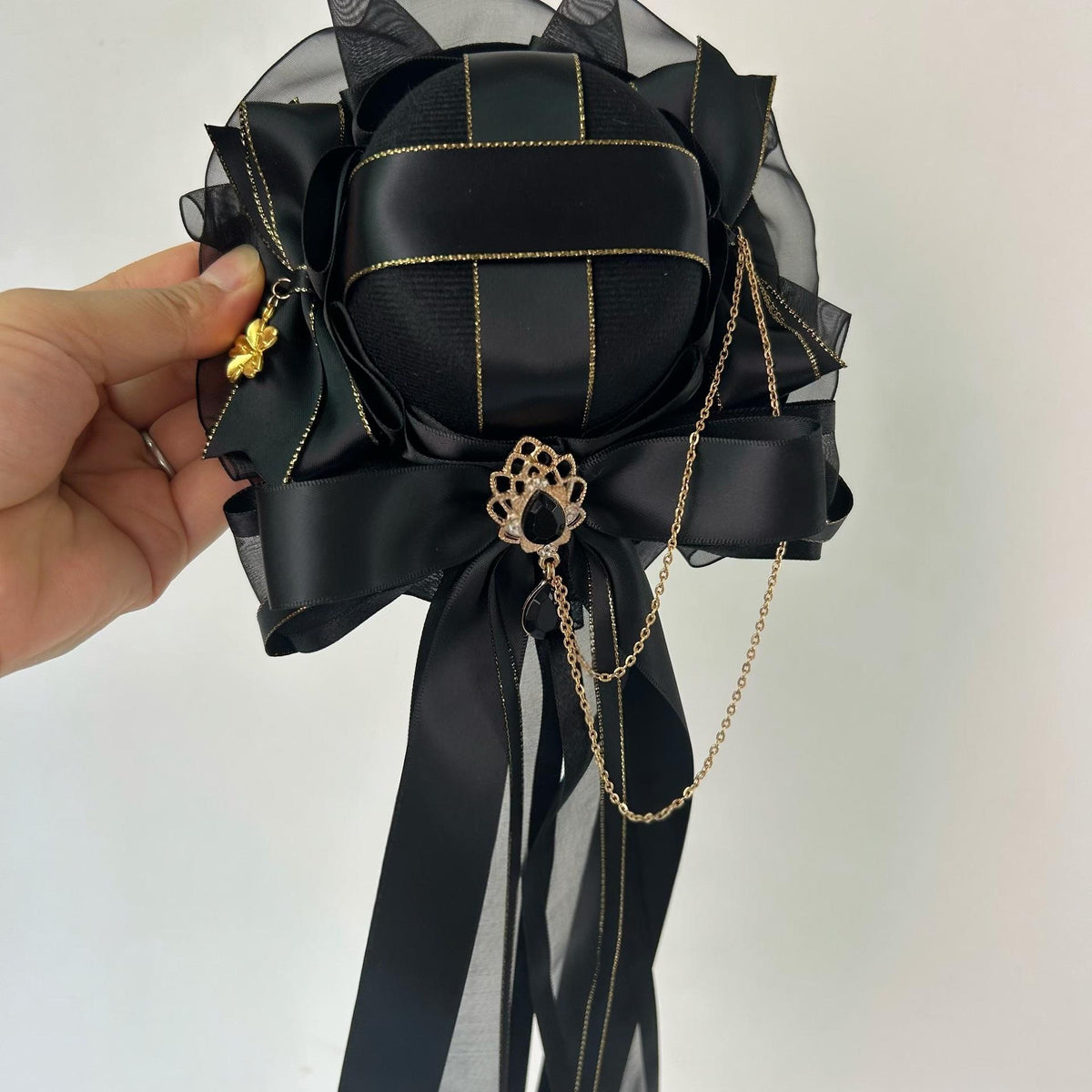 Handcrafted Lolita Top Hat Hair Accessory