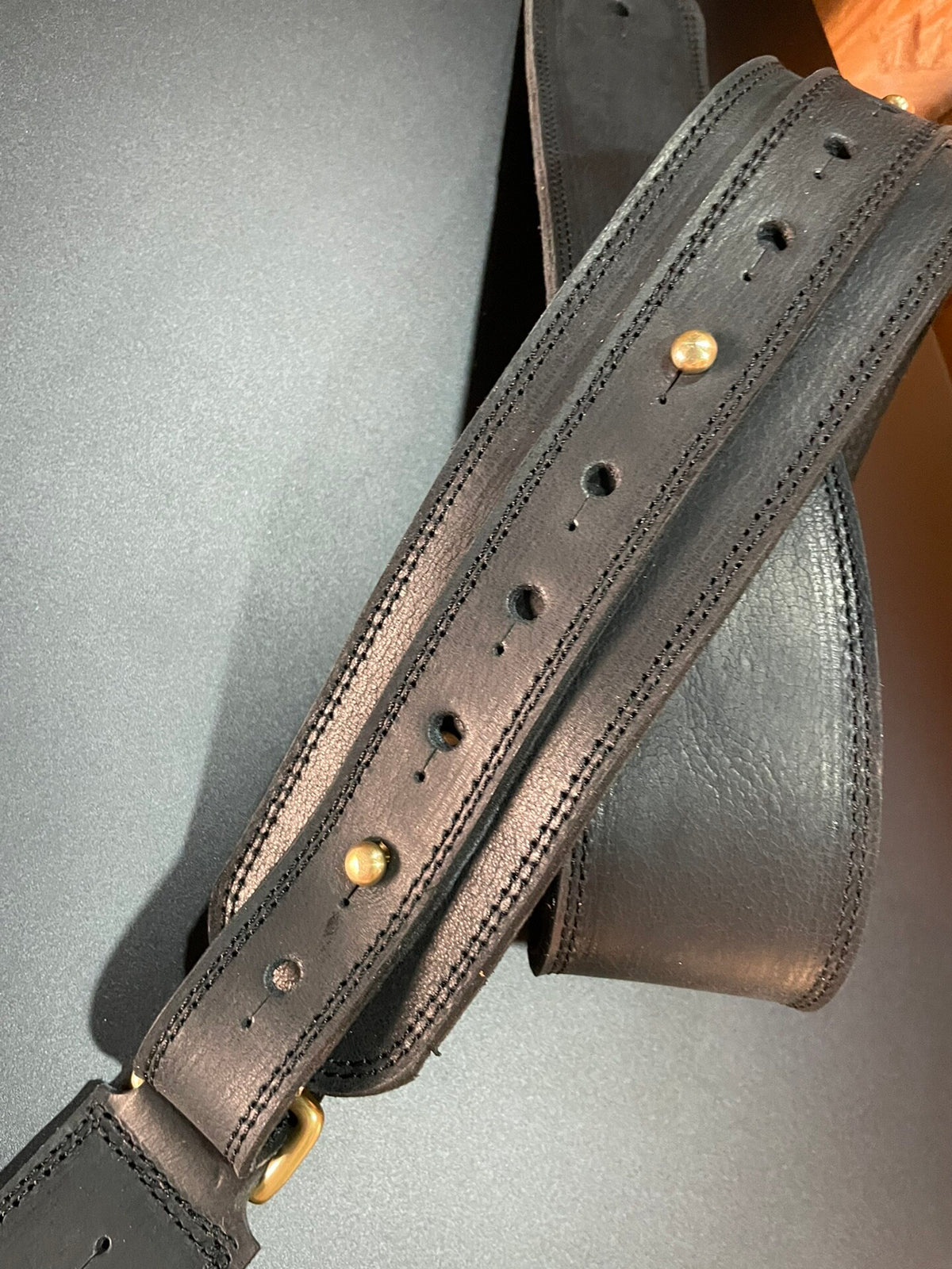 Sangle de guitare et basse en cuir de vachette