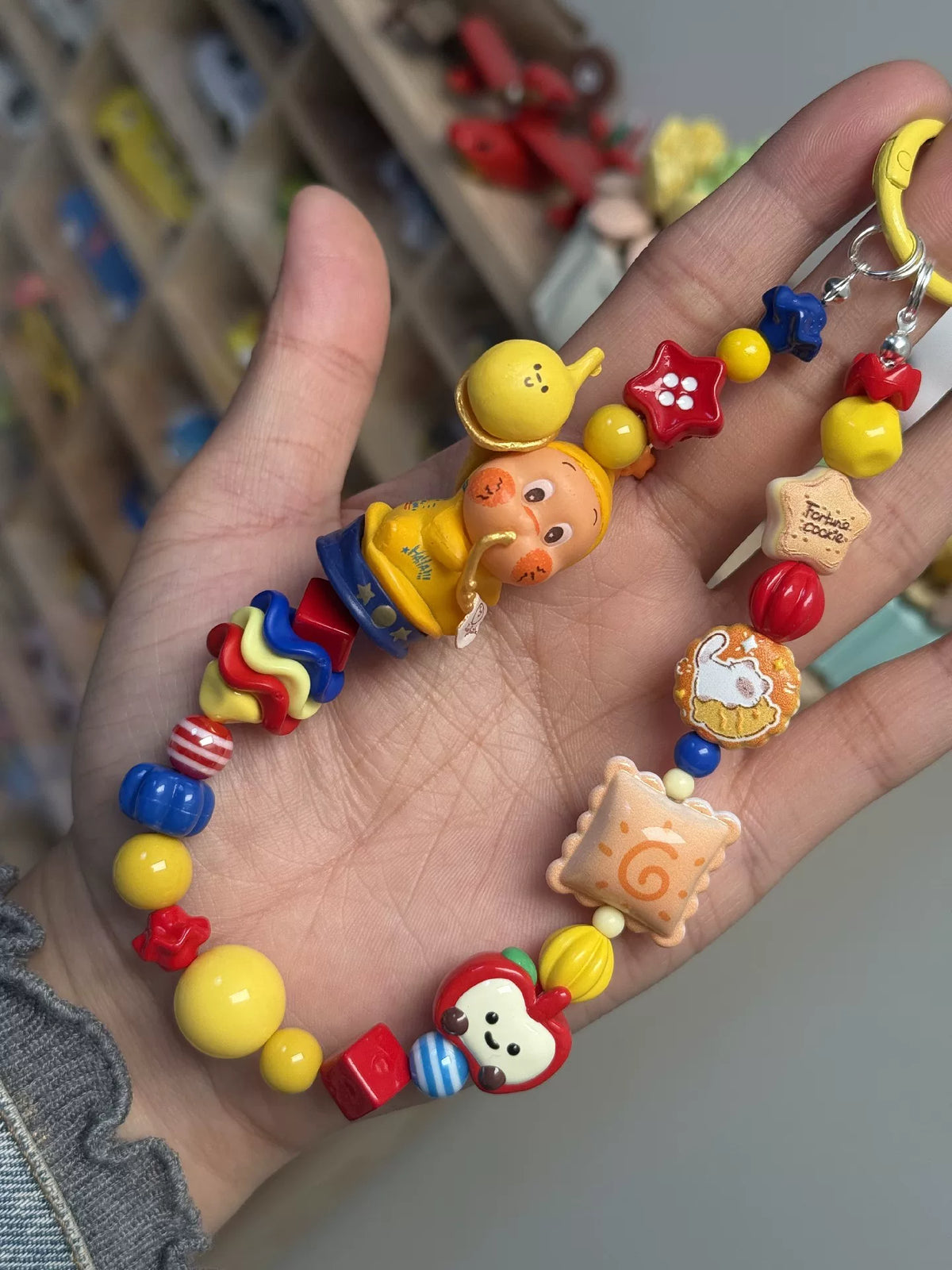 Colgante para móvil y llavero de personaje de estrella
