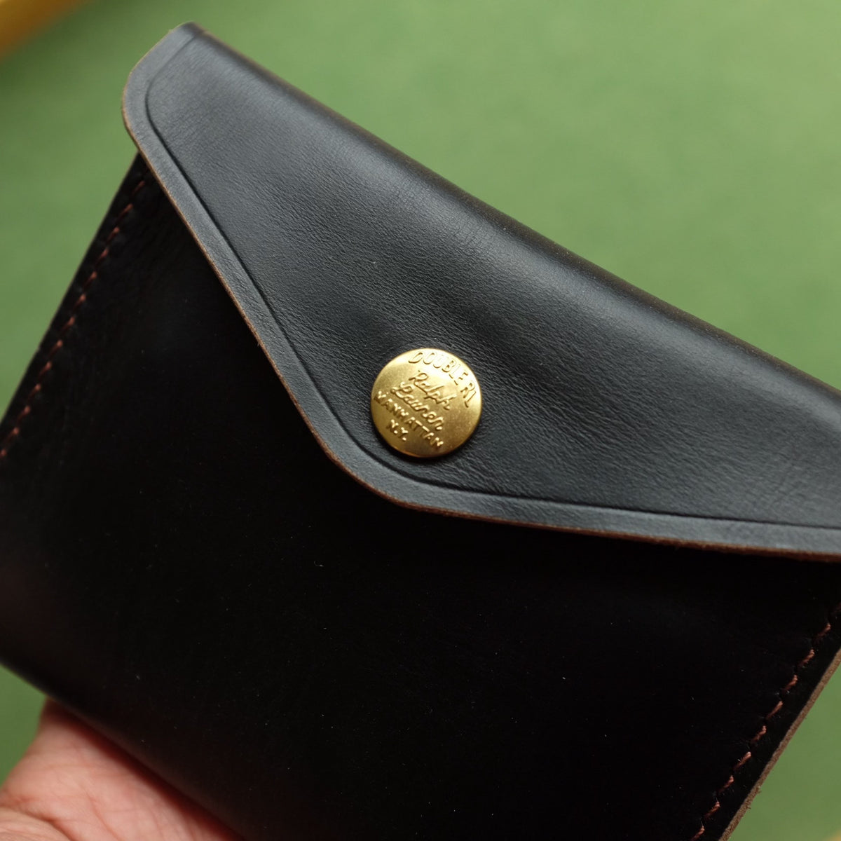 Horween CXL Tea Core Leather Coin Wallet