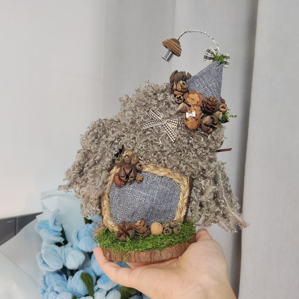 Seed Pod Girl Figurine Set with LED Light