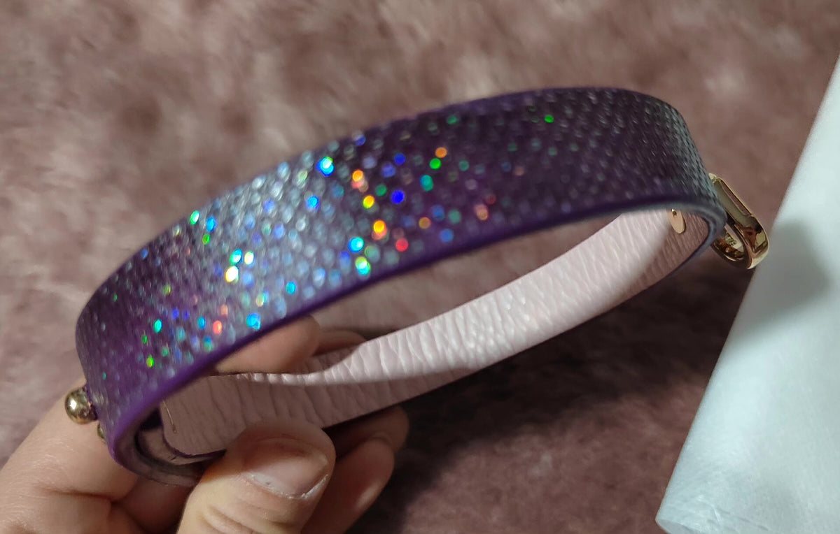 Coleira Gargantilha Roxo Iridescente para Animais