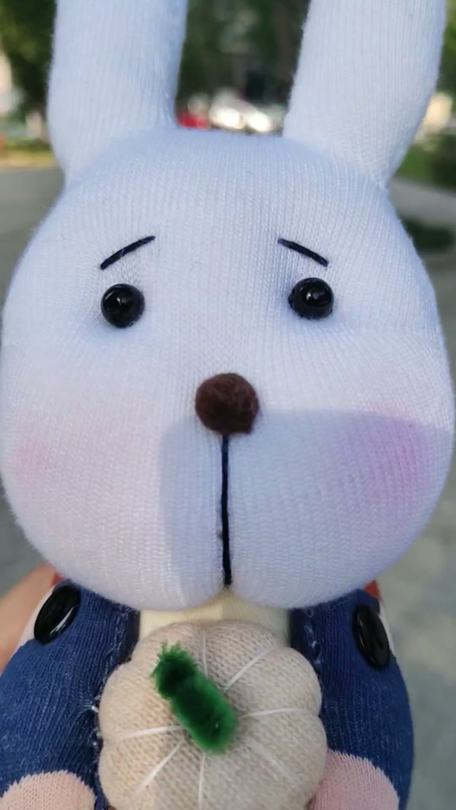 Handmade Sock Doll Rabbit 30 cm
