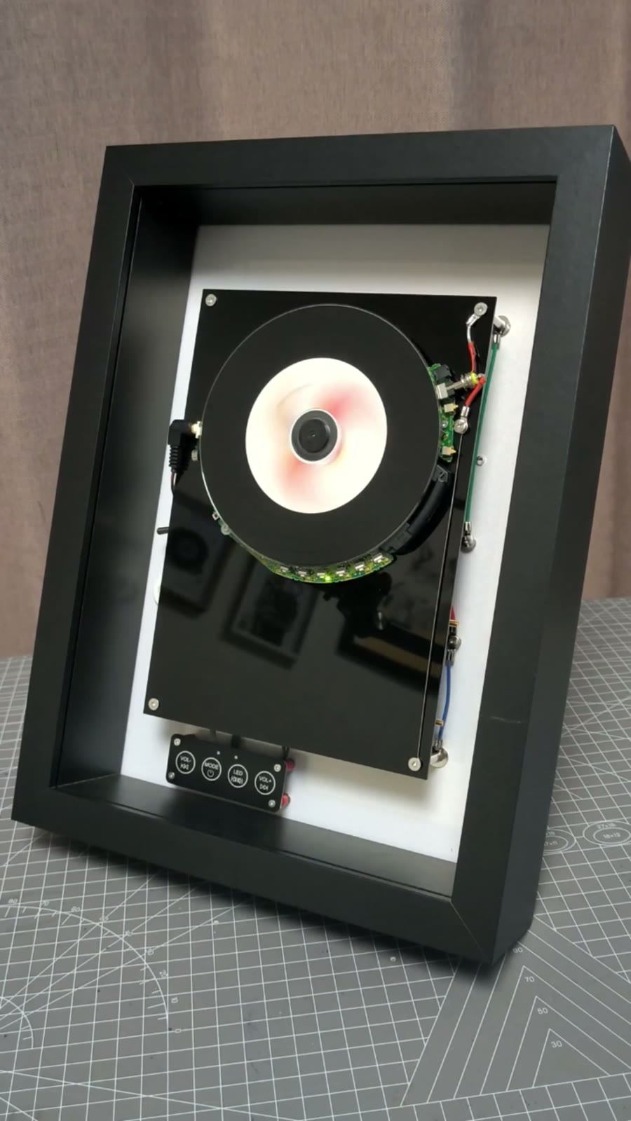 Wall Mounted CD Player Shadow Box Decor