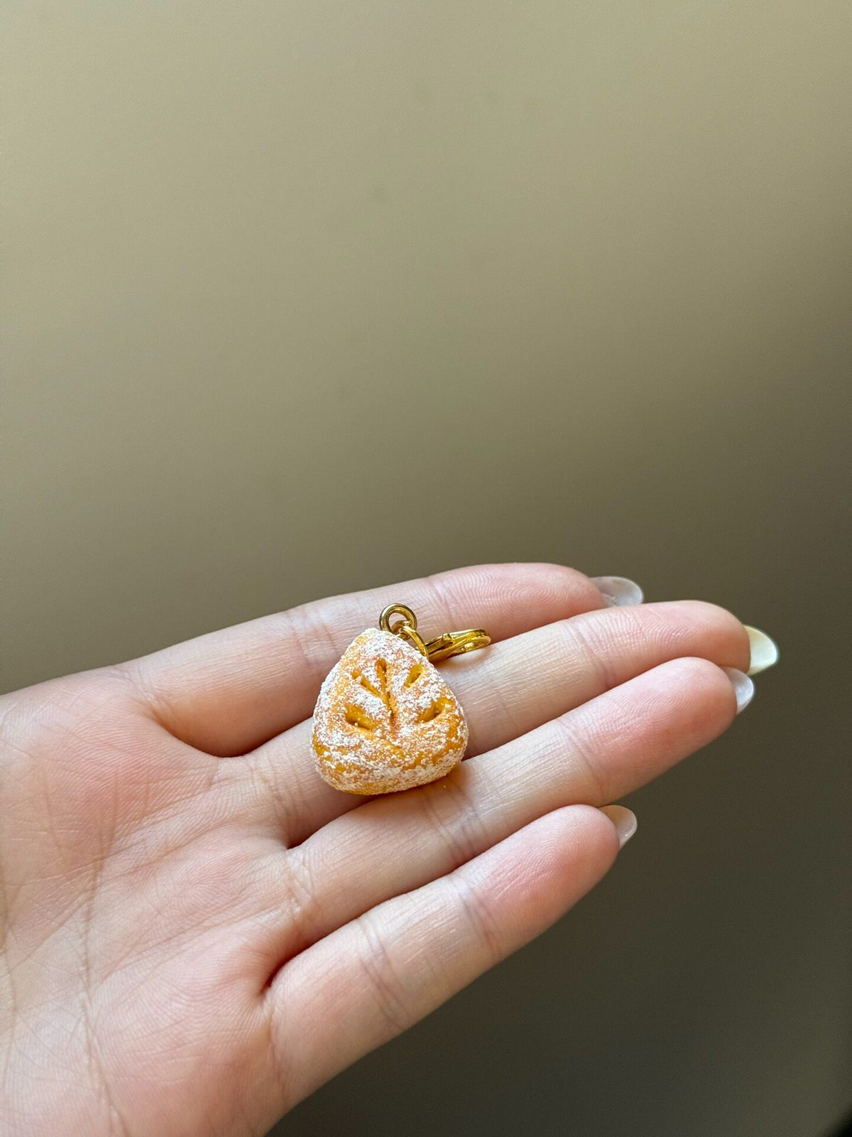 Crab Shell Clay Charm Pendant