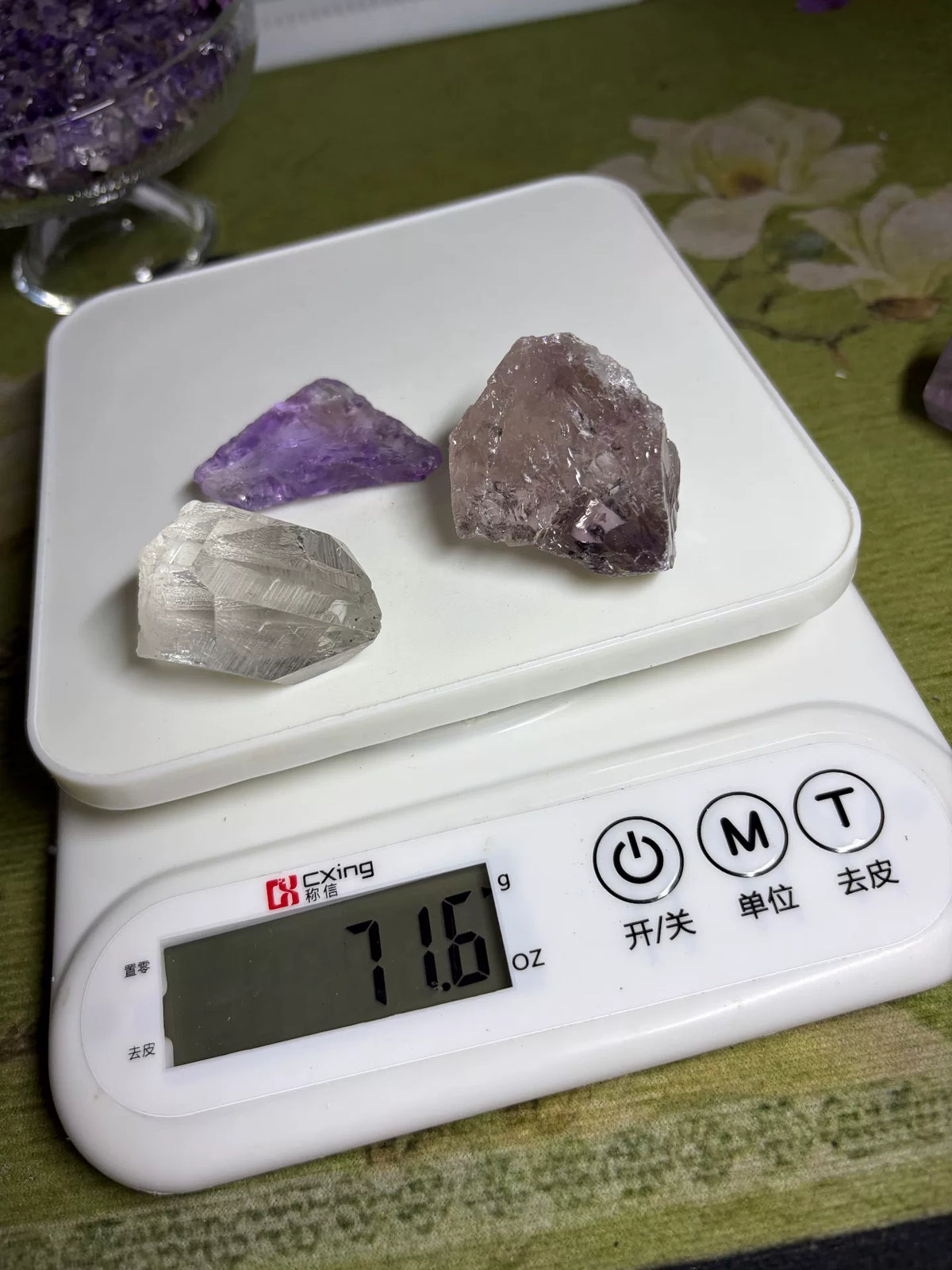 Cruz Amethyst Kristal Bonsai in Glazen Kom