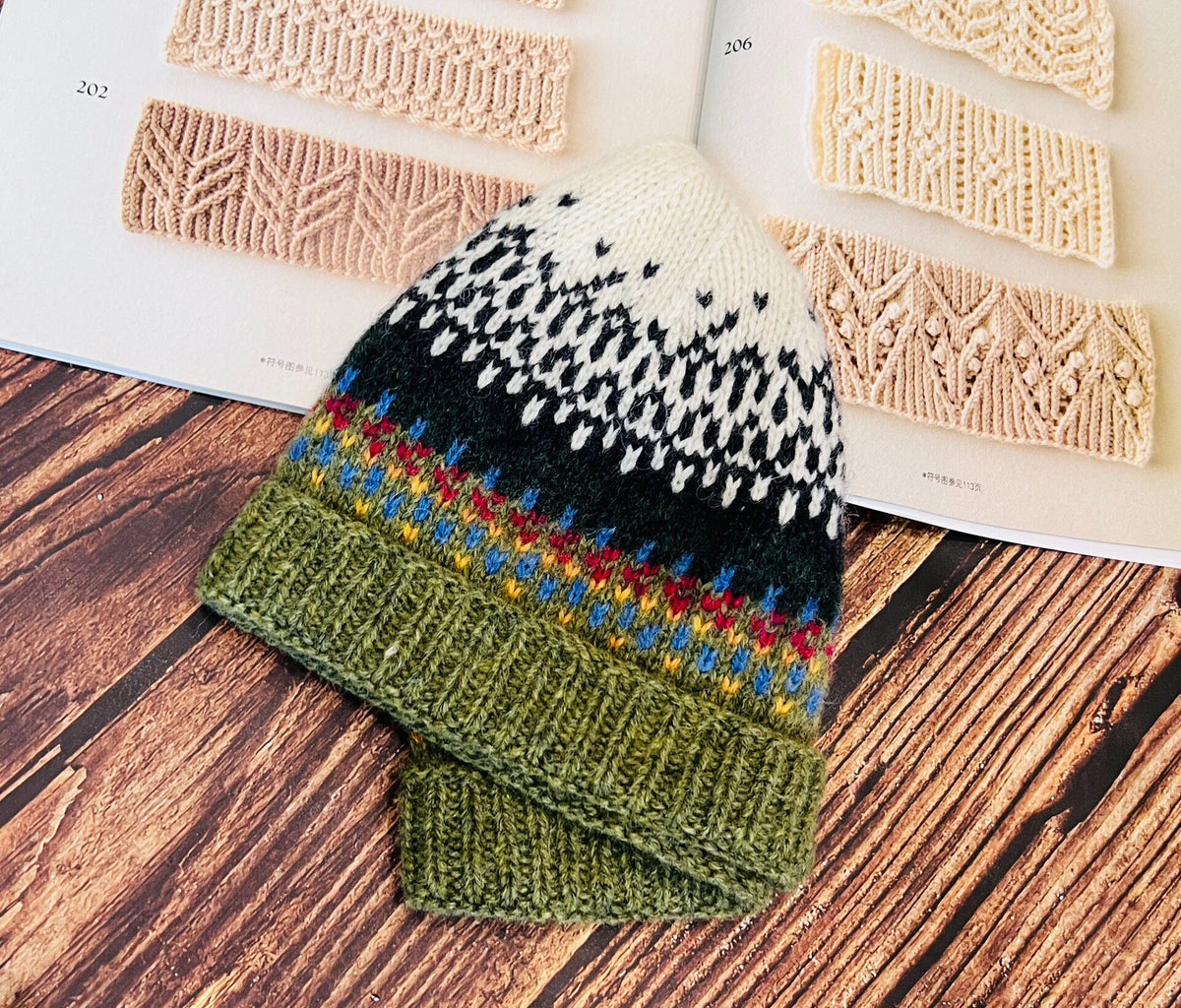 Shetland Wool Fair Isle Knit Hat
