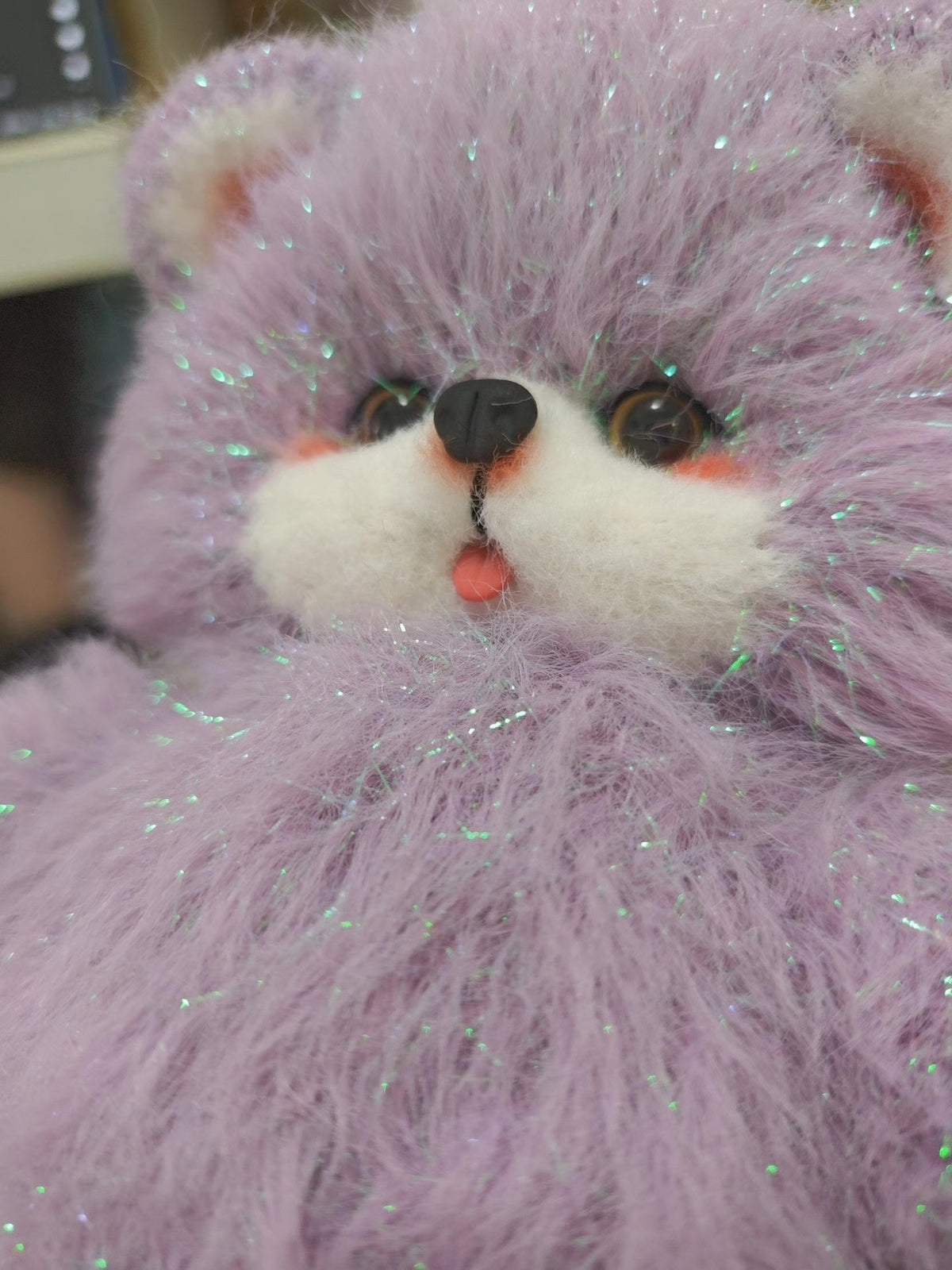 Urso de Pelúcia 22cm com Glitter