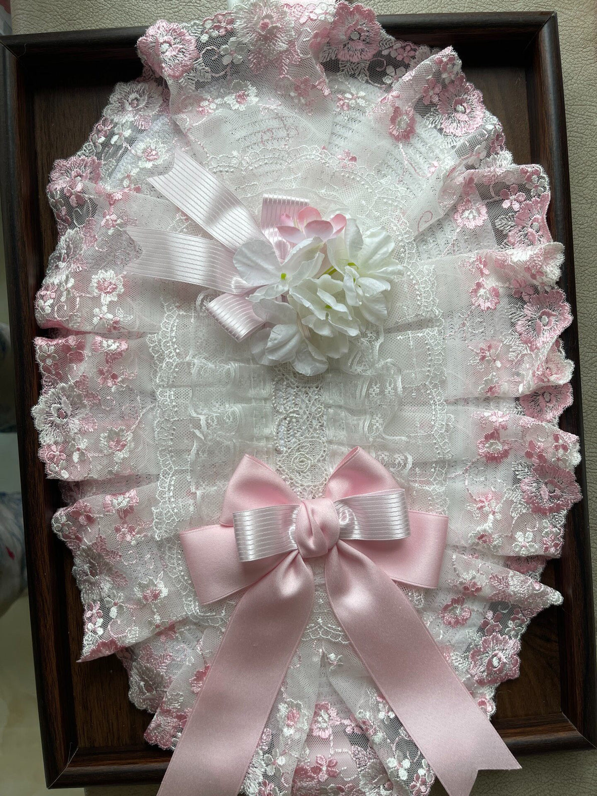 Lolita Pink Lace Bonnet Flat Cap