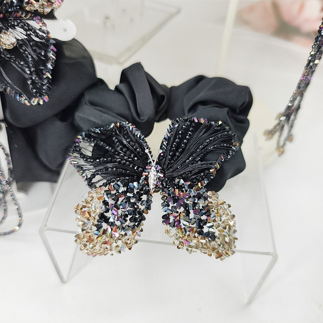 Beaded Butterfly Hair Accessory Set