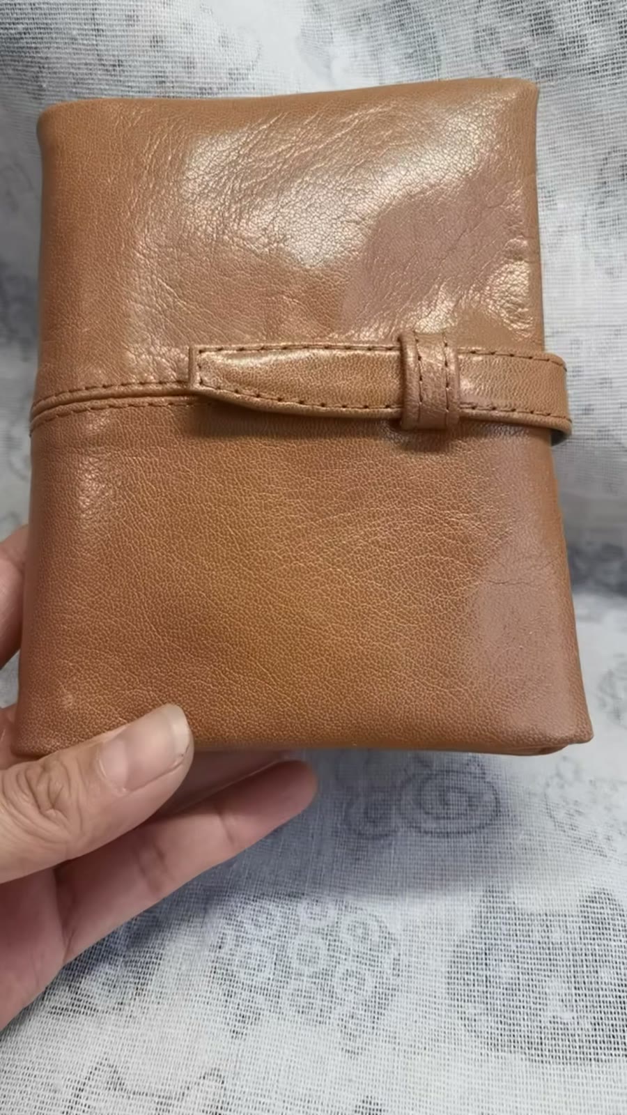 Copertina per Taccuino ad Anelli A7 in Pelle di Capra
