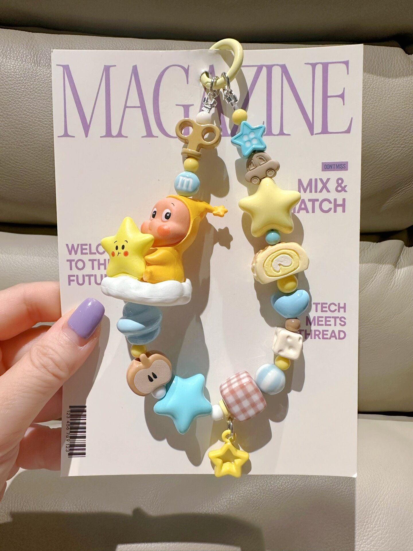 Pop Mart Star Man Phone Chain Bag Charm Keychain