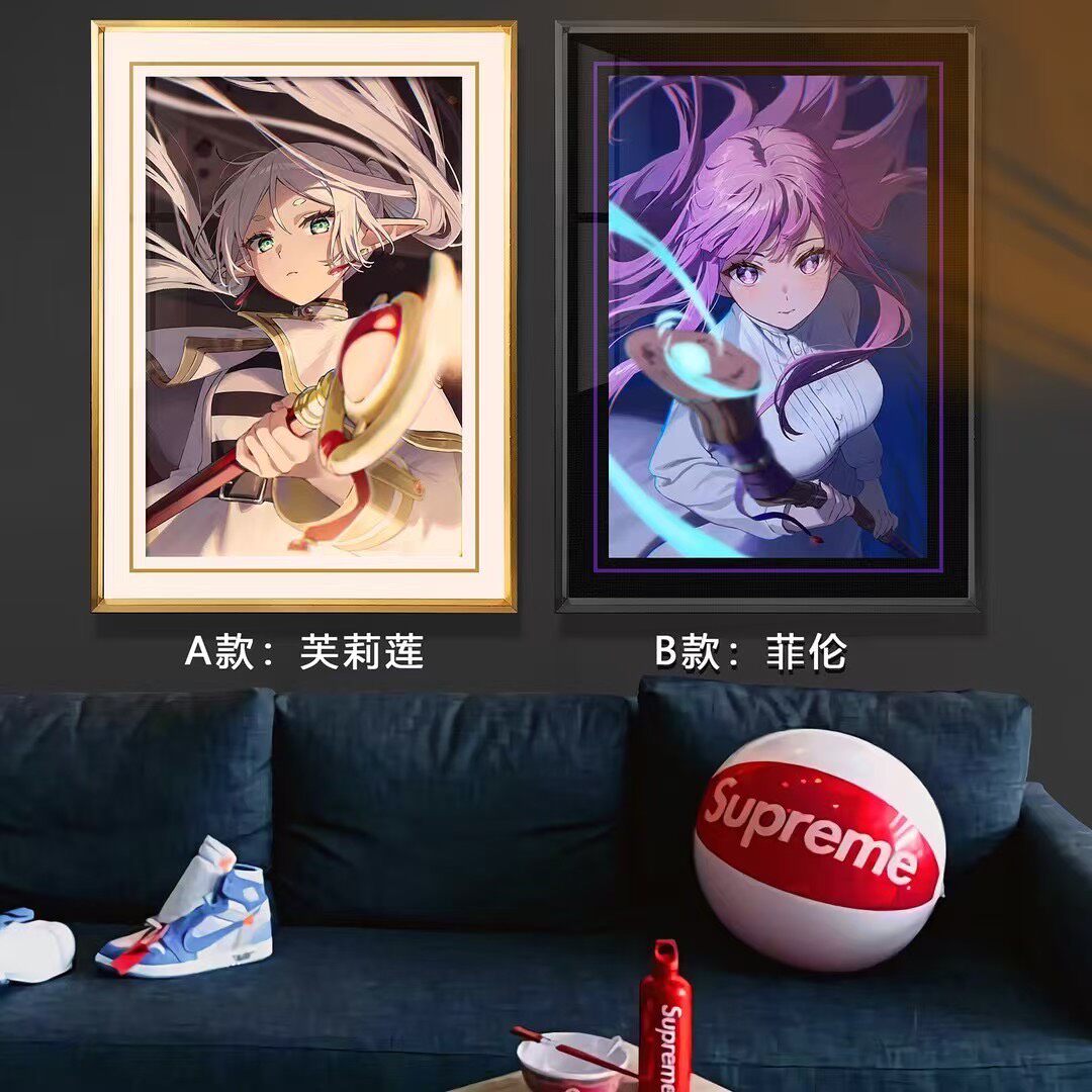 Frieren and Fern Framed Art Print 4K