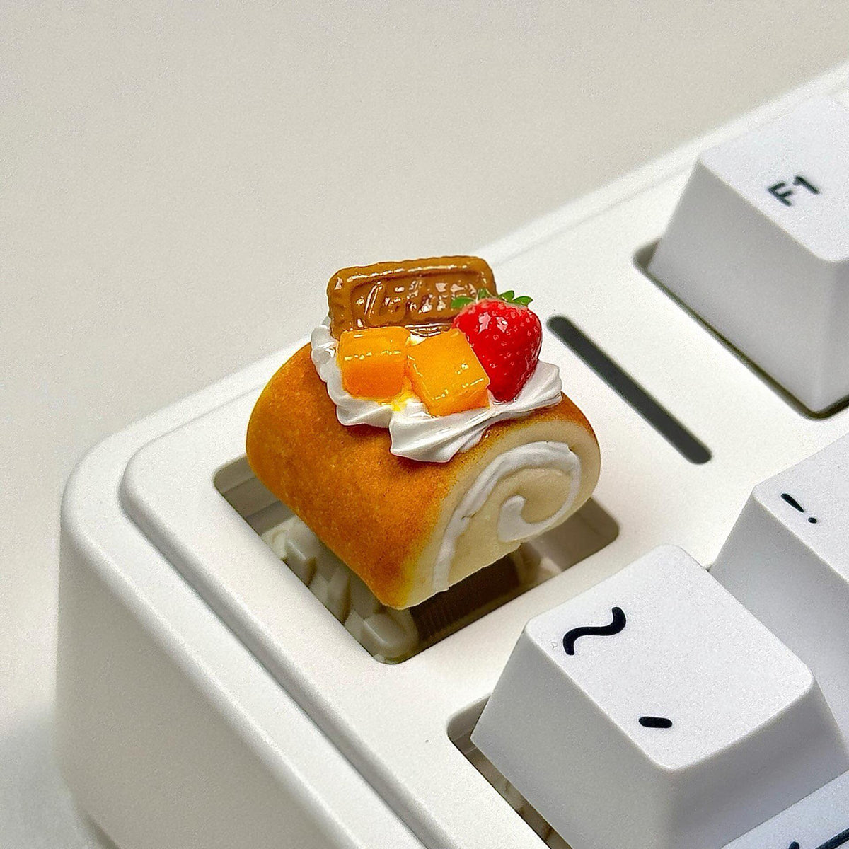 Swiss Roll Artisan Keycap Resin Clay