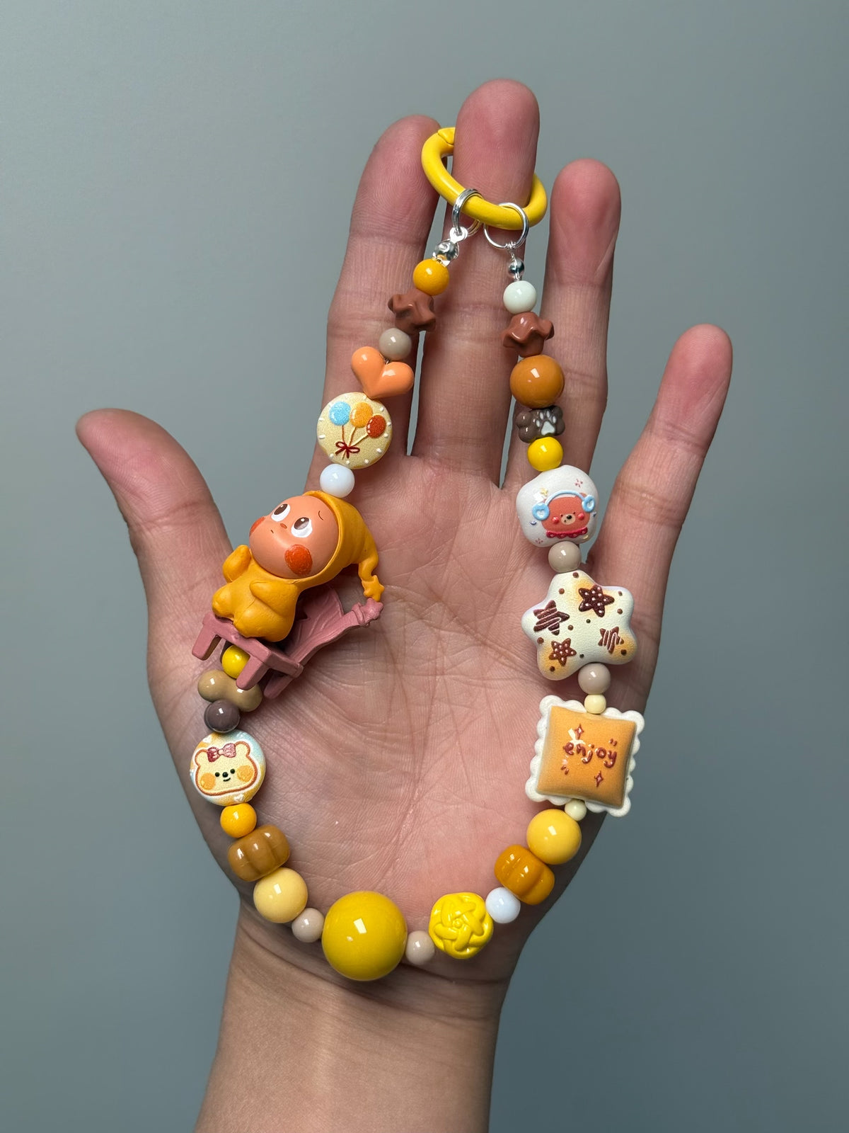 Star Character Beaded Phone Strap Charm