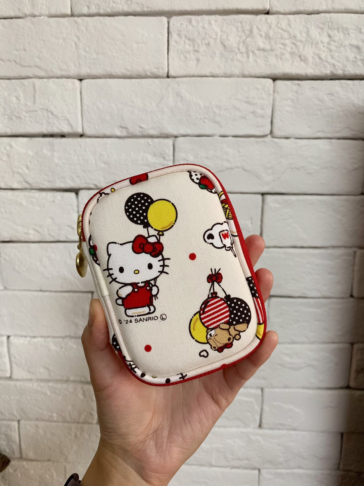 Hello Kitty Canvas Zip Pouch
