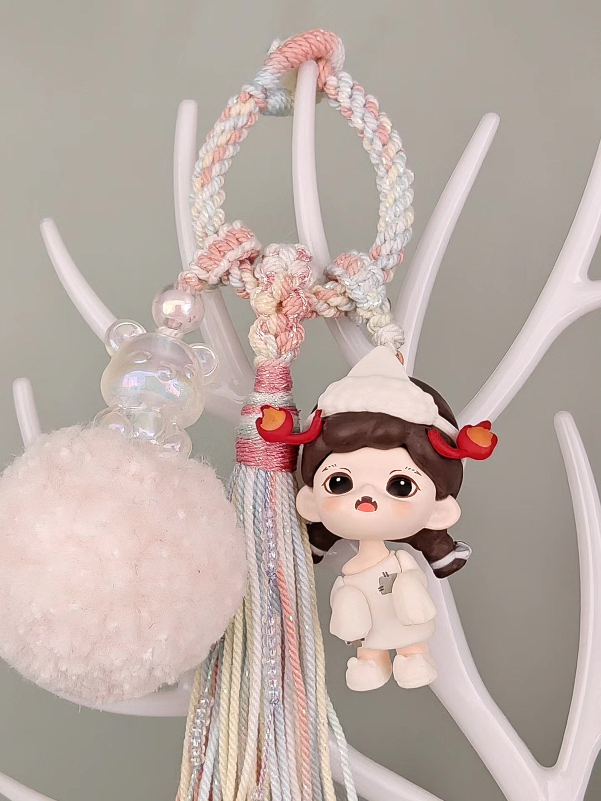 Tibetan Tassel Hanging Ornament Pastel Charm