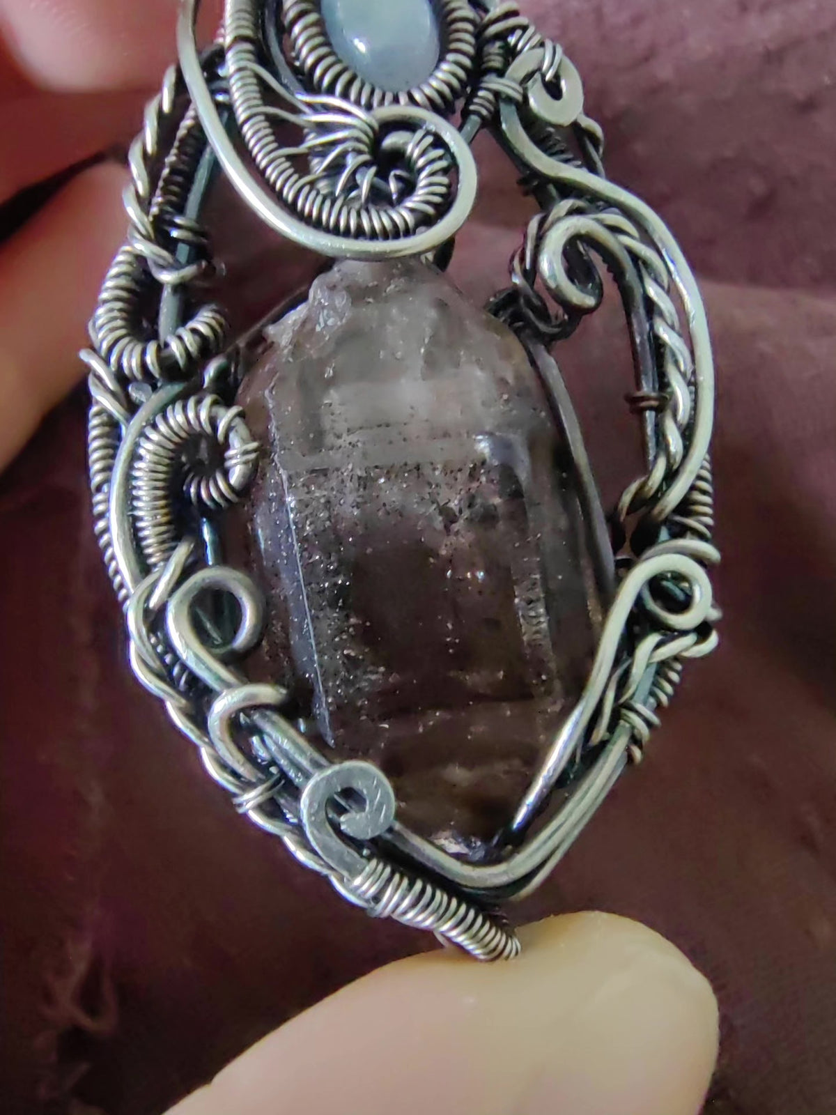 Super Seven Crystal Wire Wrapped Necklace