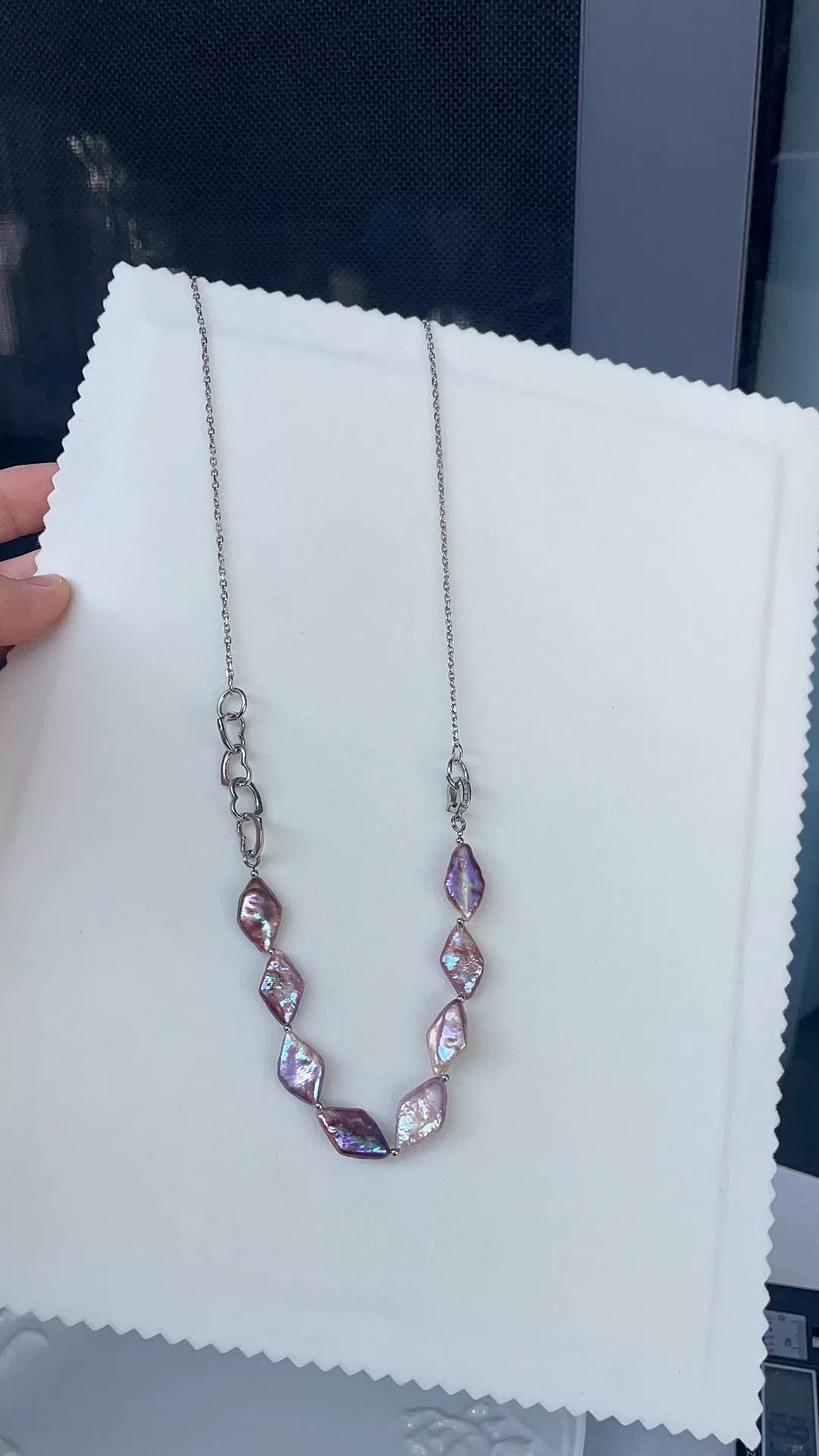 Purple Baroque Freshwater Pearl Necklace