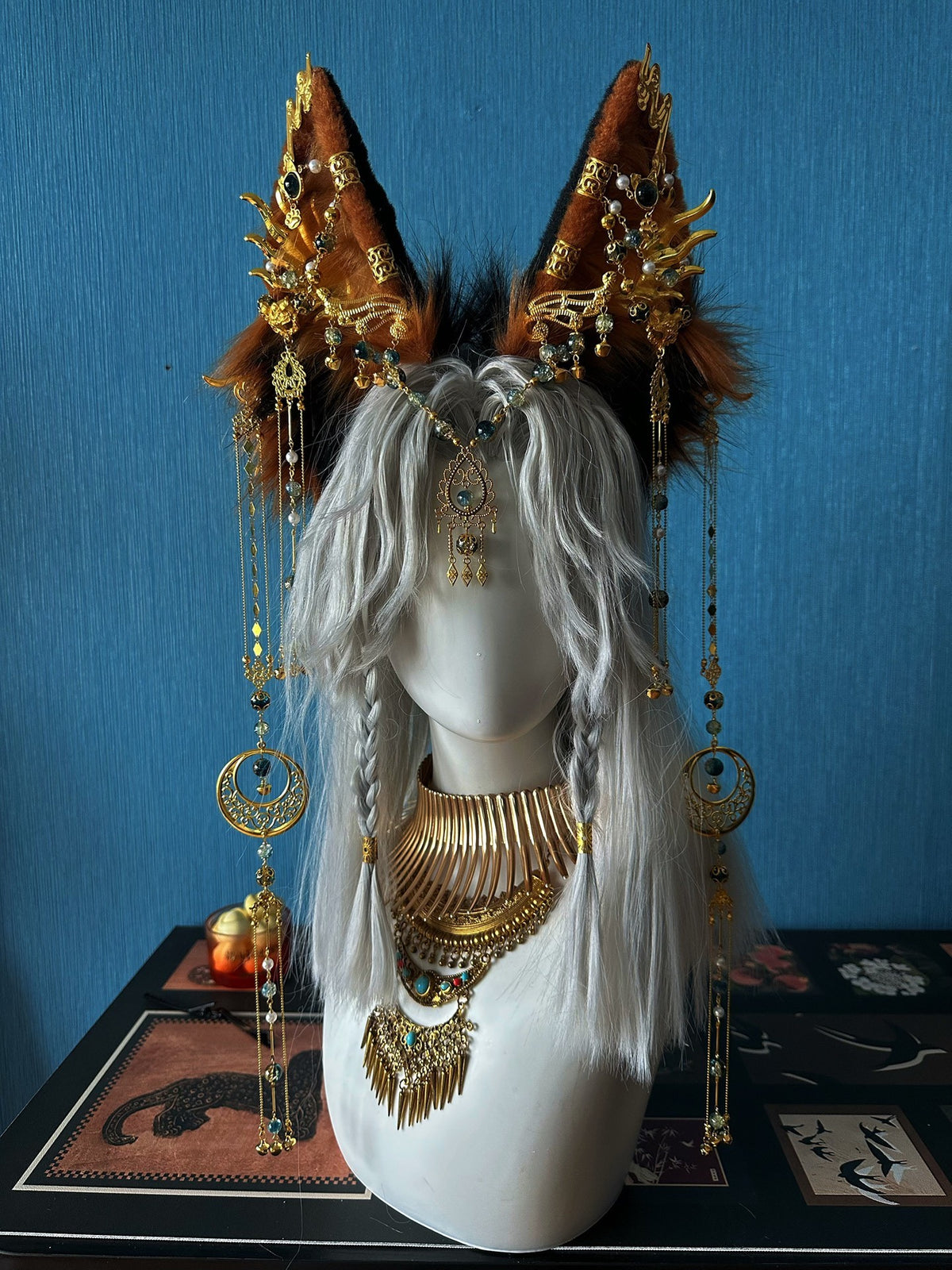 Spirit Cat Goddess Costume Beast Ear Headpiece