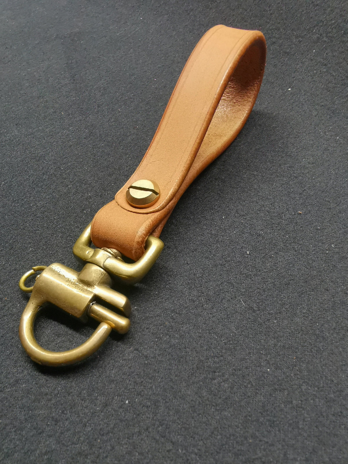 Sattleder Messing Motorrad Schlüsselanhänger & Taschenanhänger