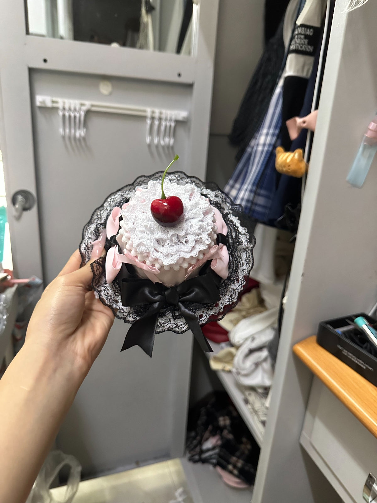 Cherry Topper Mini Hat Fascinator