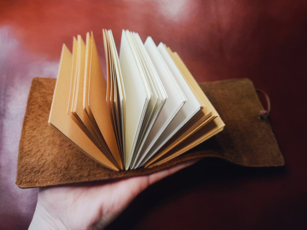 Cowhide Leather Journal Hand Stitched