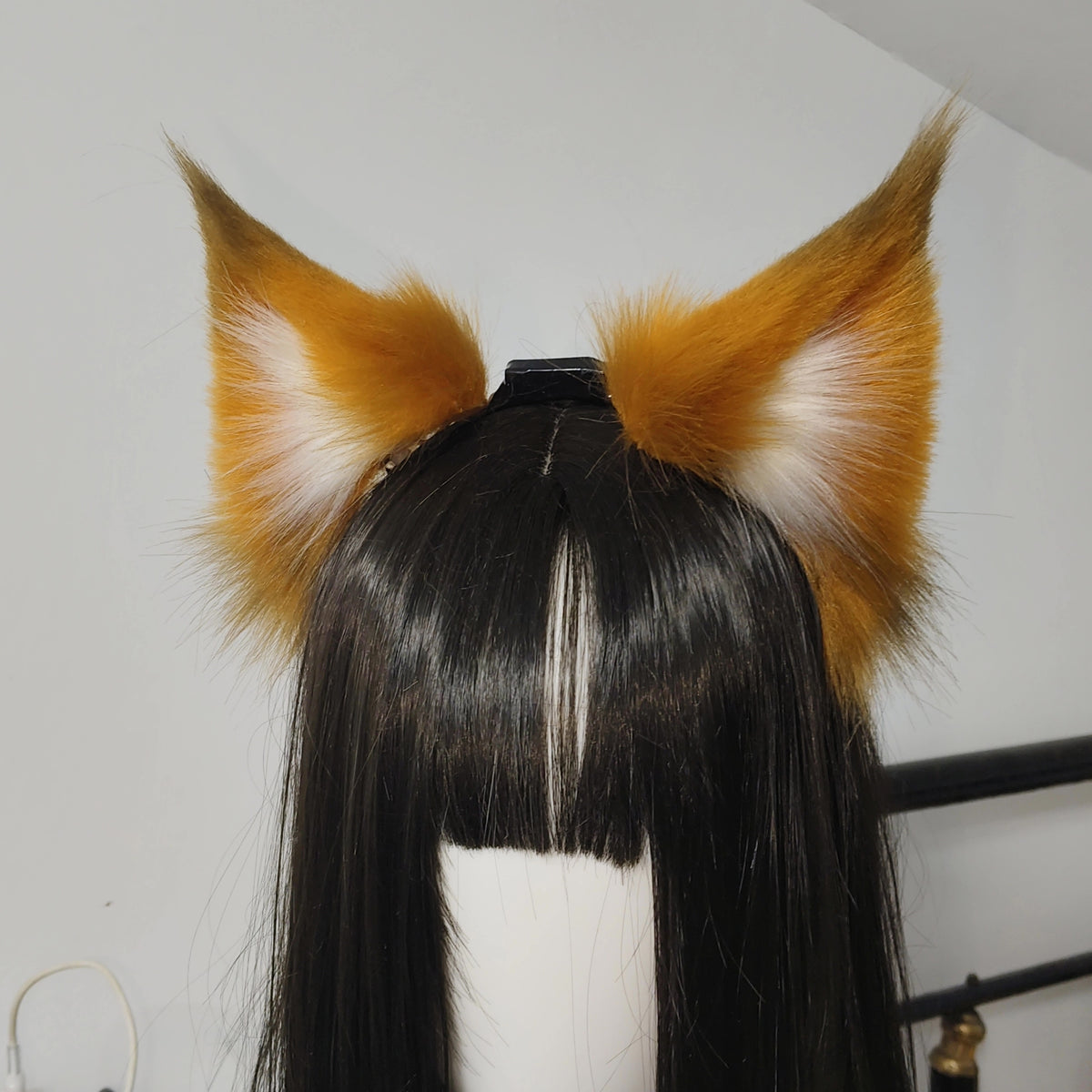 Motorized Fox Ears Faux Fur Headband