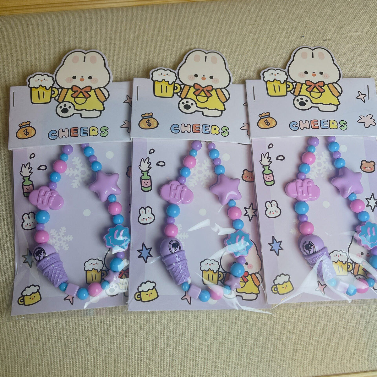 Cute Ice Cream Phone Strap Handmade DIY