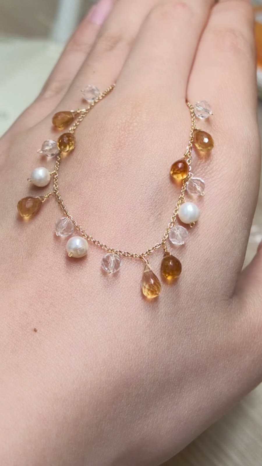 Gold Toned Chain Charm