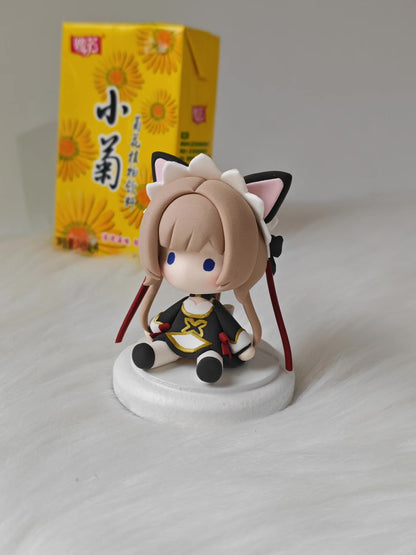 Genshin Impact Sandrone Q Version Clay Figurine Seated 9cm