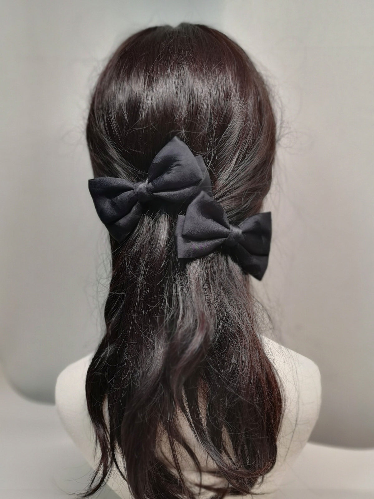Pure Silk Bow Hair Clips Set